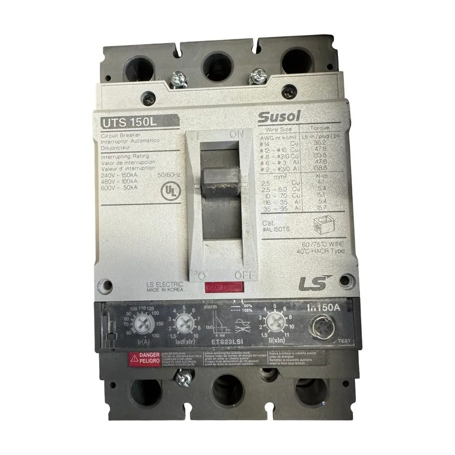 Автоматический выключатель LS Electric UTS150L 100A 3-Pole 480V MCCB Molded Case