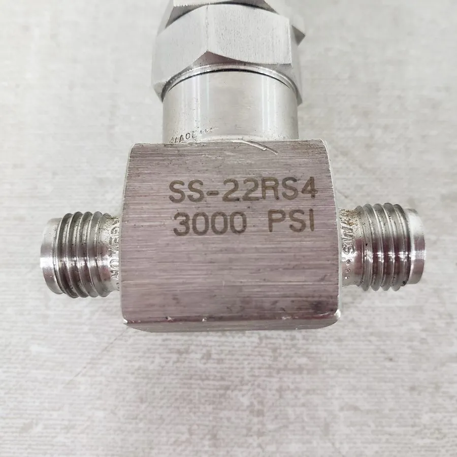 Клапан Micro metering valve 22 series, Swagelok/whitey, stainless steel, SS-22RS — фото лота 2