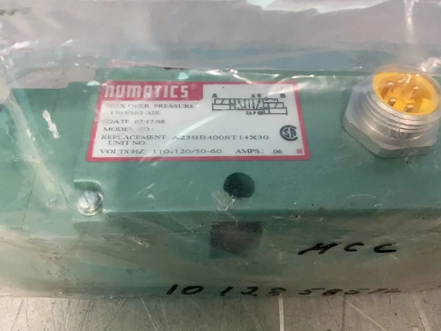 Электромагнитный клапан Numatics, A23BB400ST14X30, Pneumatic Solenoid Valve 150p
