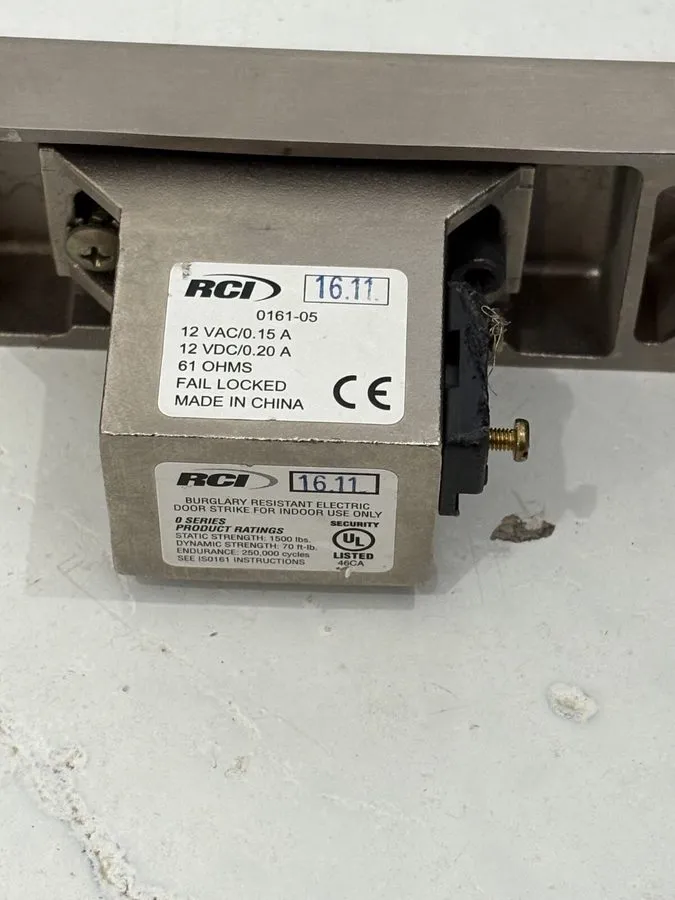 Оборудование видеонаблюдения RCI (4105x05x32D) Stainless Steel Electric Strike 1
