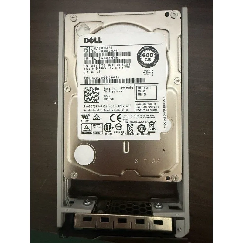 Жёсткий диск Dell 600GB 15K 2.5 Enterprise Class SAS 12Gb/s HDD 512N AL13SXB60EN