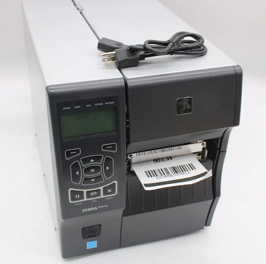 Принтер этикеток Zebra ZT410 ZT41043-T010000Z Industrial Label Printer Powers On