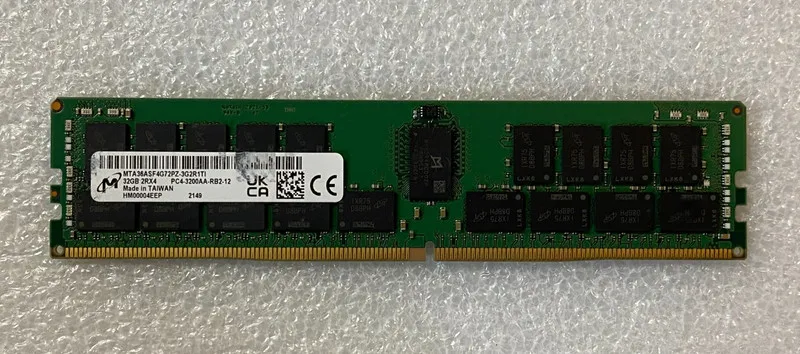 Модуль памяти Micron MTA36ASF4G72PZ-3G2R1 32GB 2Rx4 PC4-3200AA DDR4 ECC Server R