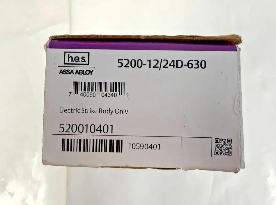 Фотокамера ASSA ABLOY HES 5200-12/24D-630 ELECTRIC STRIKE BODY ONLY