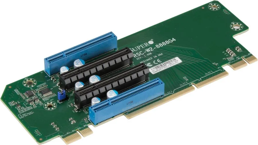 Райзер-плата 2 x Supermicro 2U PCI-Express x16 Riser Card RSC-W2-8888G4 =270$