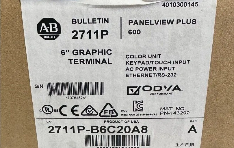 Панель оператора Allen-Bradley 2711P-B6C20A8 PanelView Plus Terminal