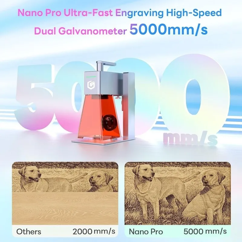 Лазерный гравёр LONGER Nano Pro 12W High Precision Engraving Laser Engraver Cutt — фото лота 2