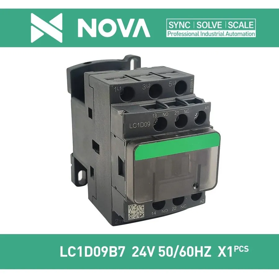 Контактор Schneider Electric LC1D09B7 TeSys D Contactor 3P 9A 4kW Coil 24V AC 50