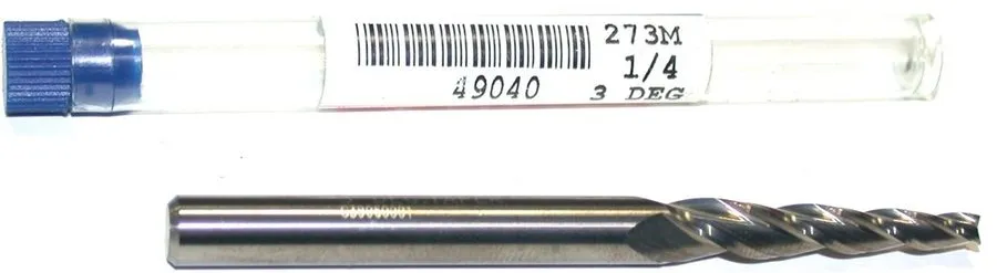 Режущий инструмент 1/8" Carbide End Mill, Stub Length, 1/8" Shank, 3-Flute, 1-1/