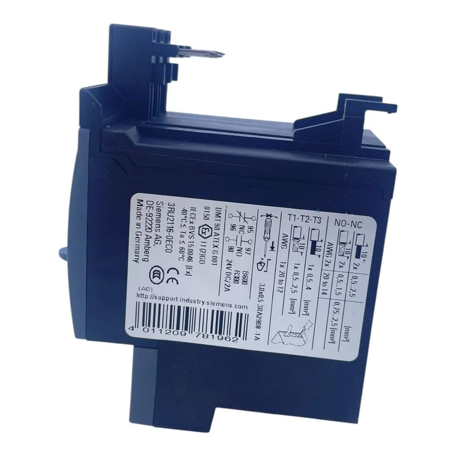 Контактор Siemens Overload Relay 0.28–0.4A 3RU2116-0EC0 — фото лота 2