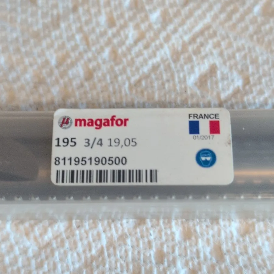 Режущий инструмент Magafor 3/4" Carbide Ball End Mill 1-Flute 195mm OAL CNC MPN  — фото лота 1