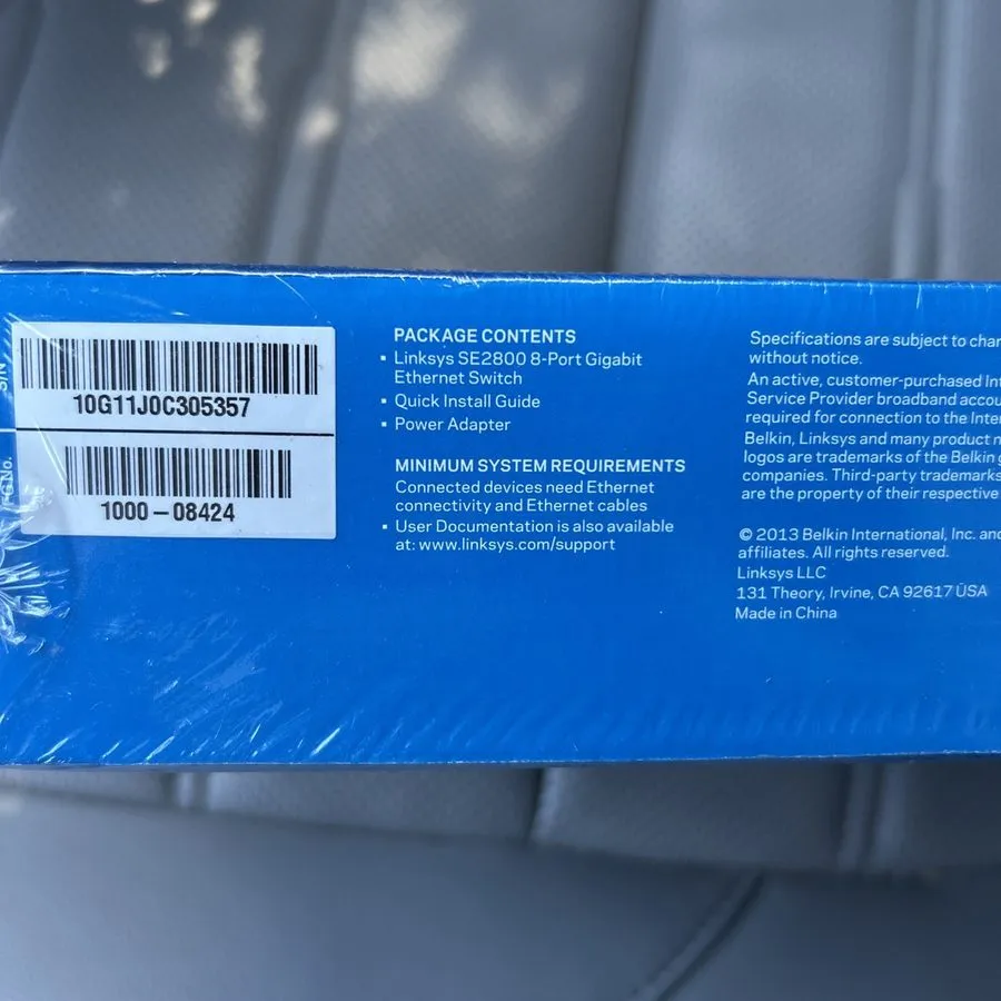 Коммутатор Cisco Linksys SE2800 8-Port Gigabit Ethernet Desktop Network Switch — фото лота 2