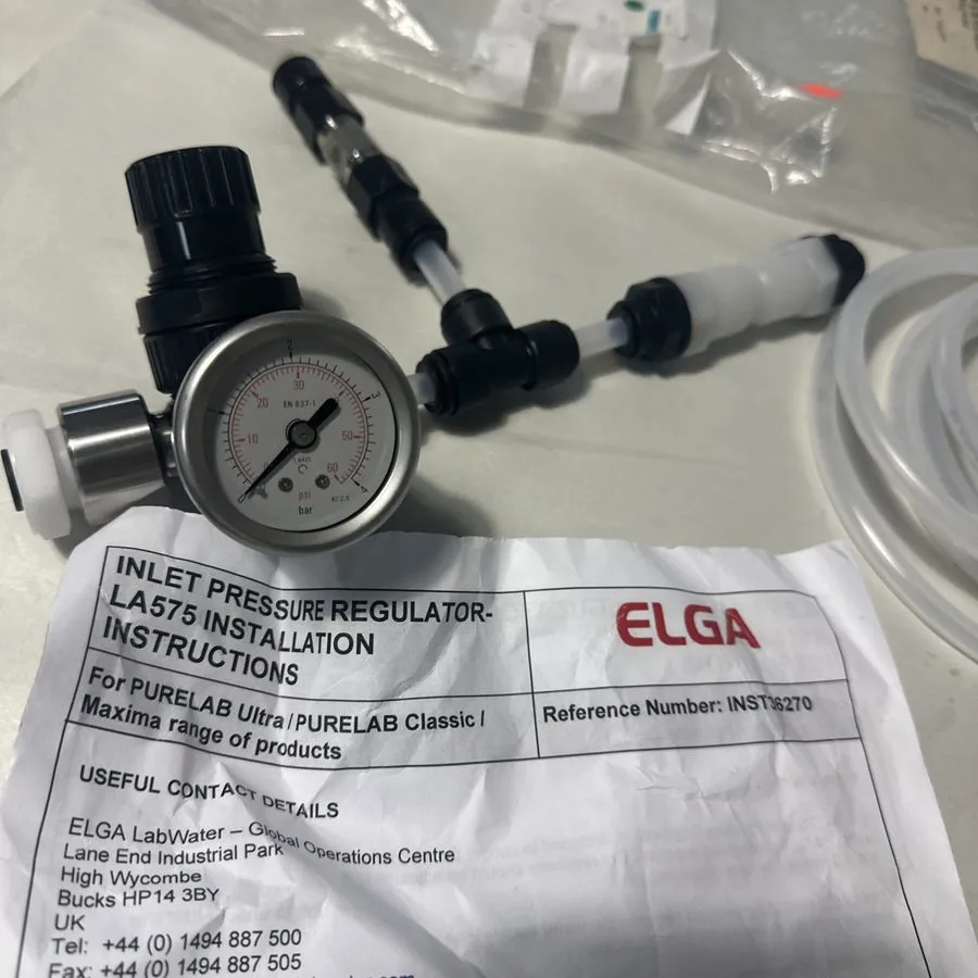 Трубопроводная арматура ELGA Evoqua LA575 W2T159453 Pressure Regulator with Reli — фото лота 1