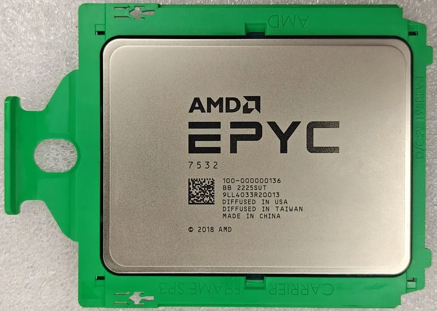 Процессор 100-000000136 AMD EPYC 7532 32-Core 2.40GHz 200W SP3 Dell Locked Proce