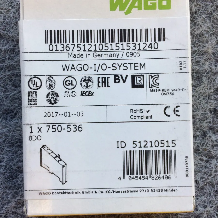 Модуль ввода-вывода WAGO Sealed 24 VDC Output Module 750-536