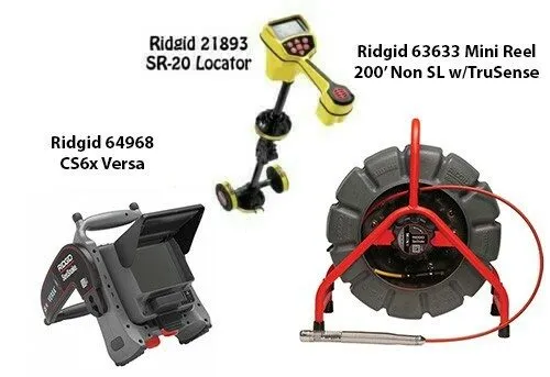 Трассоискатель Ridgid 200' Mini Reel Non-SL w/TS SeekTech SR-20 CS6xVersa — фото лота 1