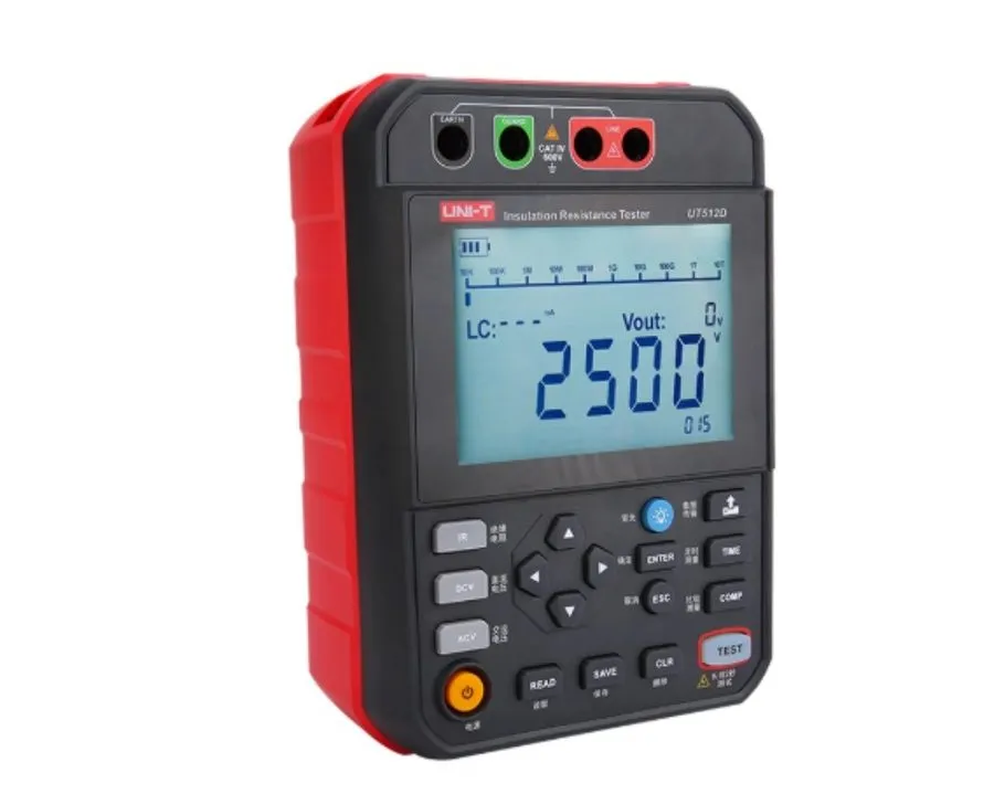 Тестер UNI-T UT512D Megger Insulation Resistance Tester Megohmmeter 1TΩ/2.5TΩ US
