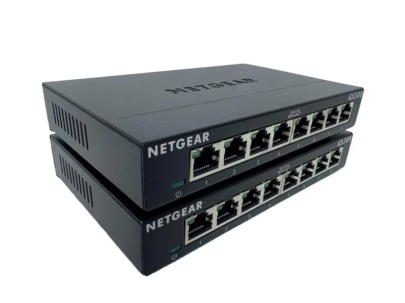 Коммутатор NETGEAR GS308v3 Black 8-Port Gigabit Ethernet Unmanaged Switch