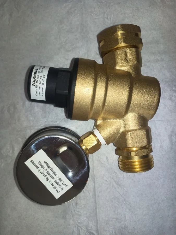 Трубопроводная арматура AccuPressure160 PSI Liquid-Filled Brass Water Pressure R — фото лота 1