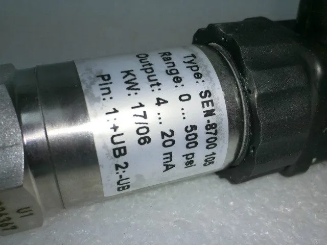 Датчик давления Kobold SEN-8700 105 Pressure Transmitter,0..500psi,4..20mA,Unuse