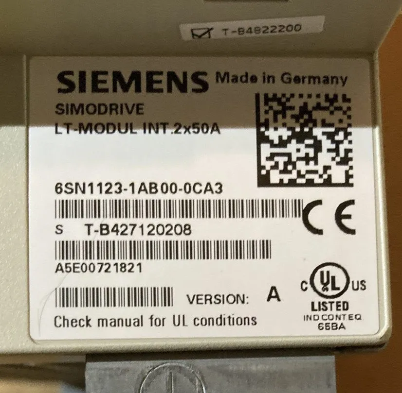 Сервоусилитель 6SN1123-1AB00-0CA3 SIEMENS SIMODRIVE 611 POWER MODULE