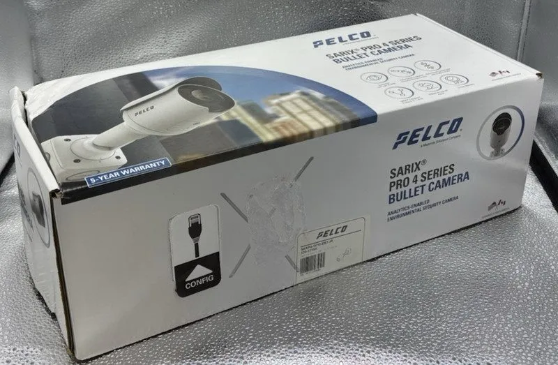 Камера Pelco Sarix 4 5MP IR Wdr Outdoor PoE Bullet Camera SRXP4-5V10-EBT-IR — фото лота 1