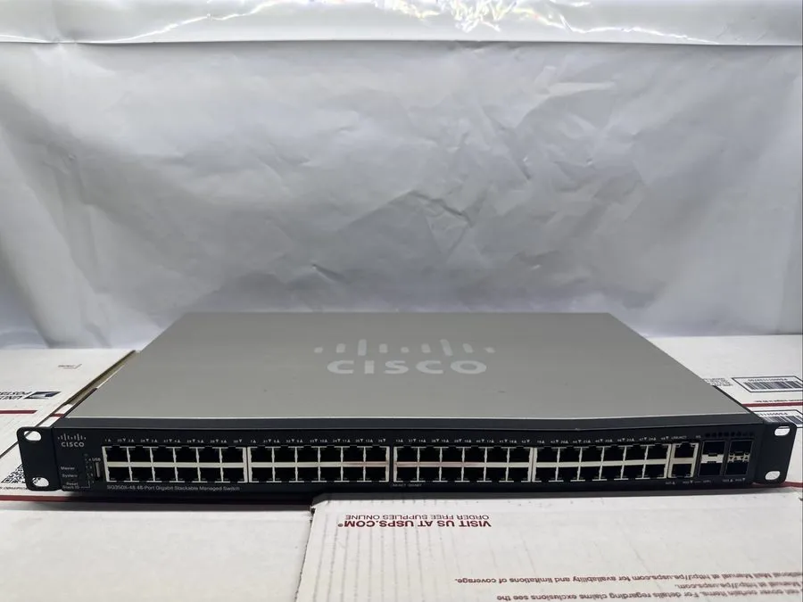 Коммутатор CISCO SG350X-48-K9 48-port Gigabit Stackable