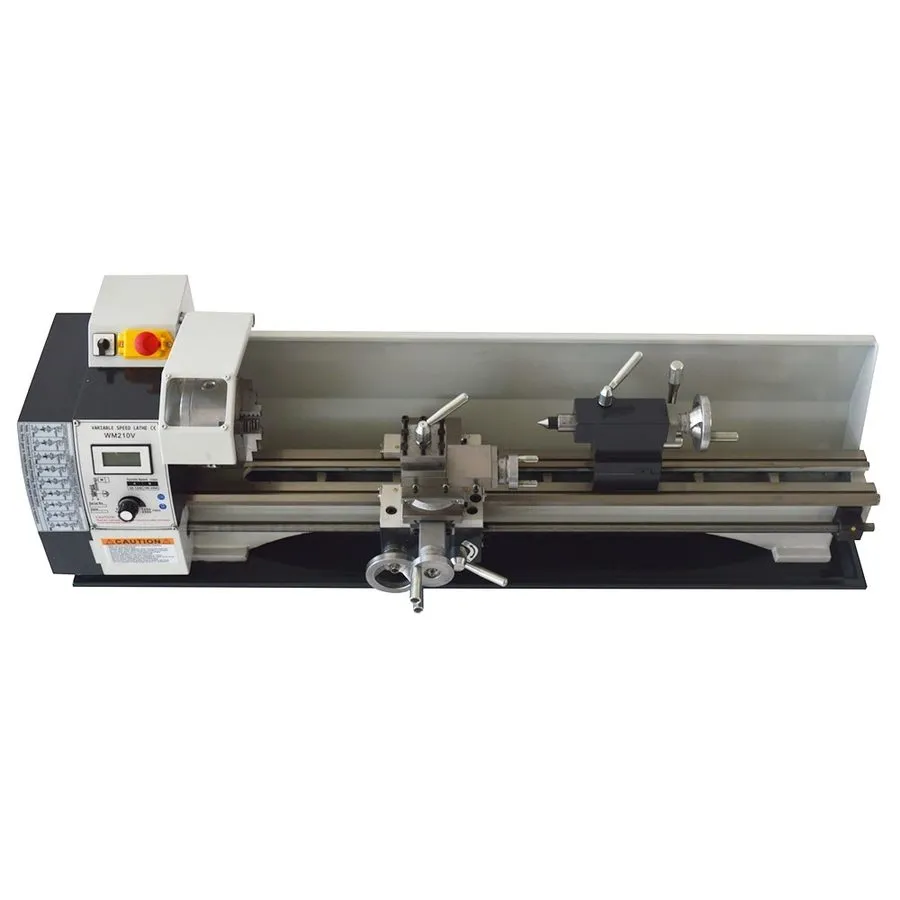 Оборудование ЧПУ WM210V 8" 31" Metric Thread Metal Lathe Machine 110V 900W Brush