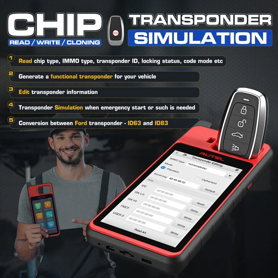 Диагностический сканер 2026 Autel MaxiIM IM508S IMMO Key Programming Tool All Sy — фото лота 4