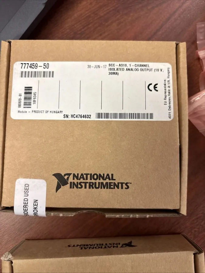 Модуль ввода-вывода National Instruments NI SCC-AO10 Isolated Analog Output Modu — фото лота 1