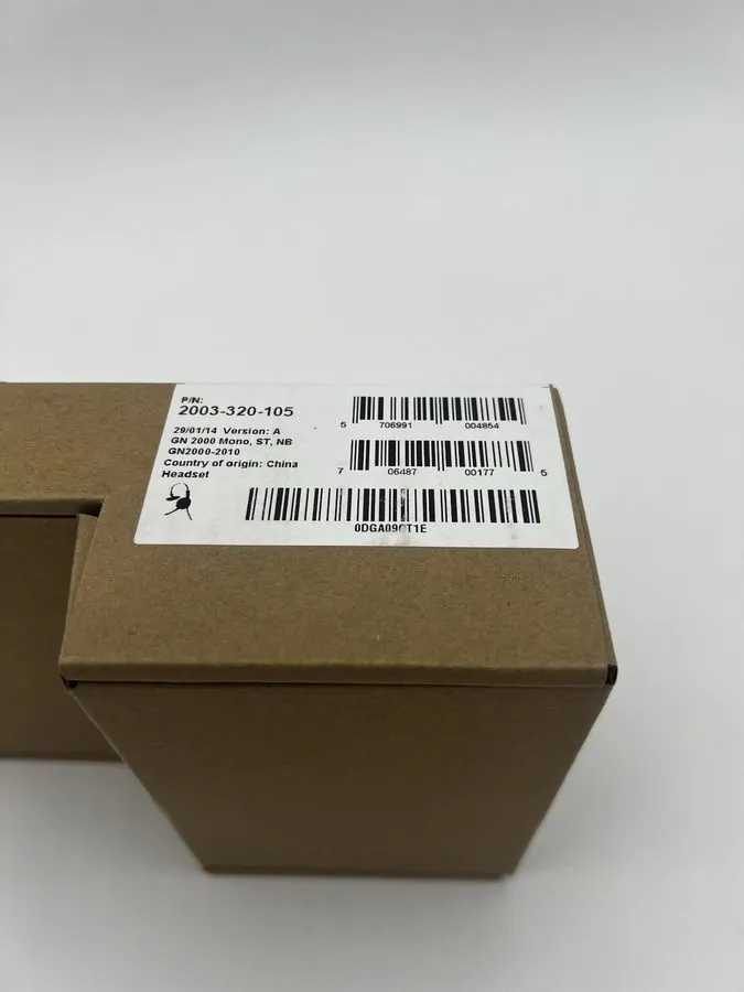 Jabra GN2000 Mono ST NB Corded Headset 2003-320-10