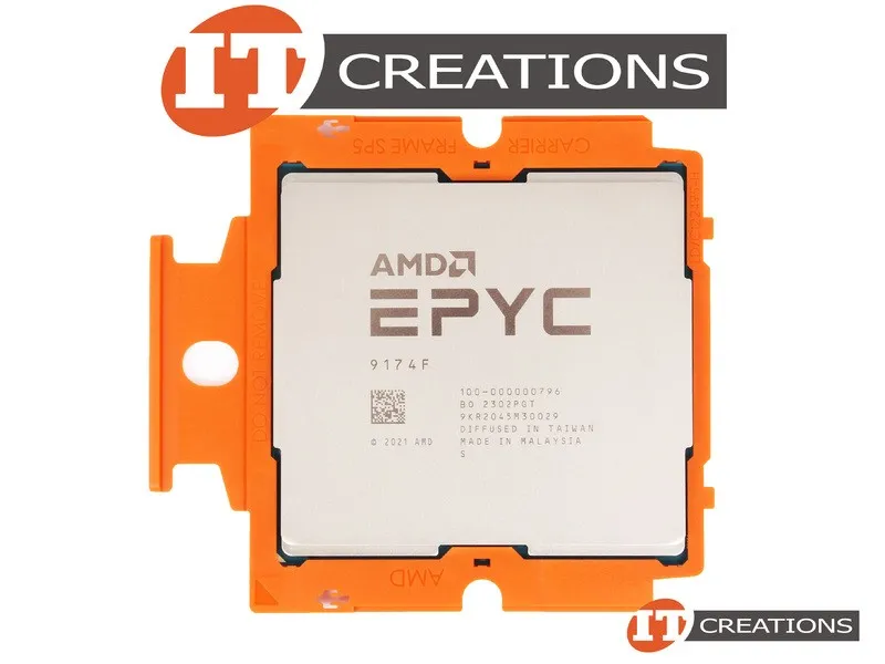 Процессор AMD EPYC 9174F Genoa 16-Core 4.1GHz SP5 256MB ZEN4 Processor CPU 100-0