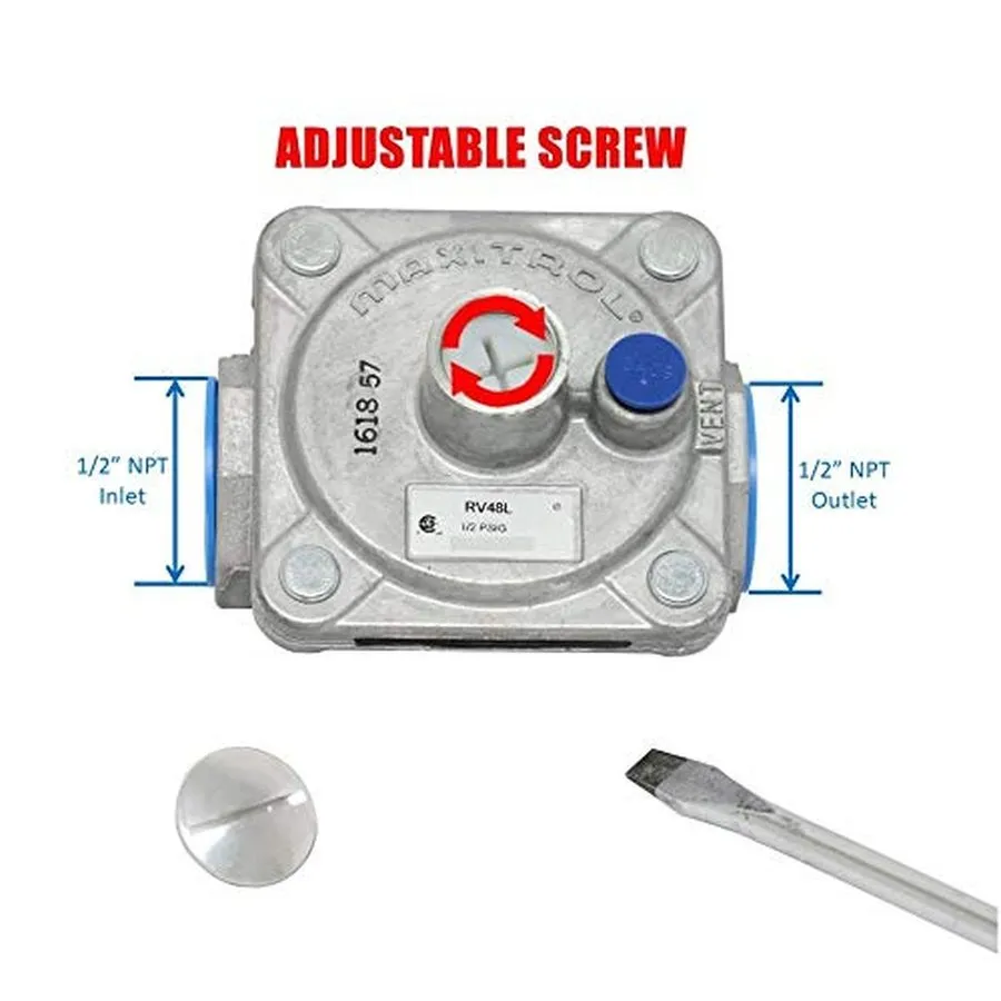 Трубопроводная арматура Maxitrol RV48L-3/4 RV48L Natural Gas Pressure Regulator,