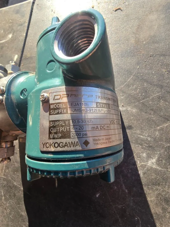 Датчик давления Yokogawa EJA110E-JMS4G-912EB/FU1/D1 DPharp Differential Pressure — фото лота 2