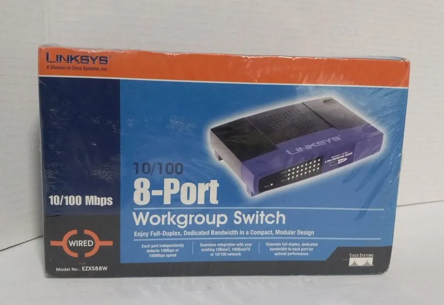 Коммутатор Linksys EtherFast 10/100 8-Port Workgroup Switch Model EZXS88W