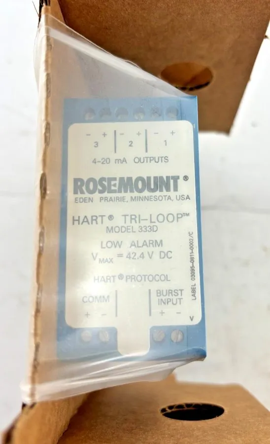 Трубопроводная арматура ROSEMOUNT TRI LOOP SIGNAL CONVERTER 333D 42.4 VDC (DR1A2