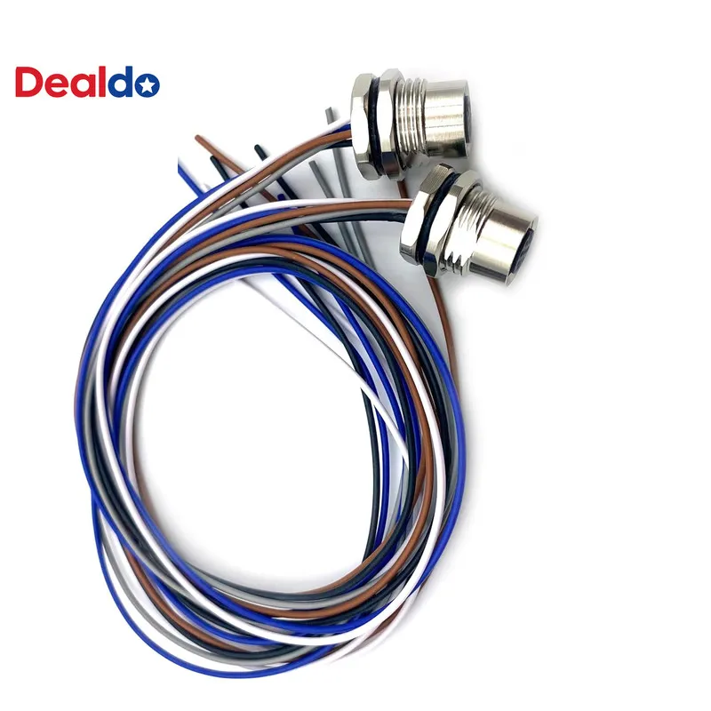 Датчик 1.64Ft M12 5 Pin a Code Female Connector Cable, IP67 Waterproof Front Mou