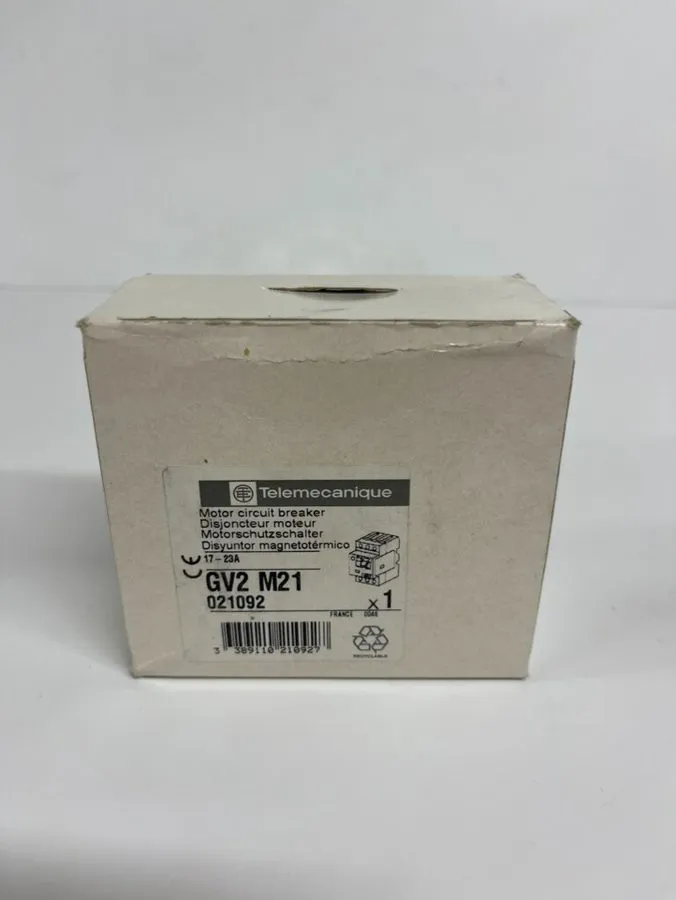 Автоматический выключатель TELEMECANIQUE GV2-M21 17-23A 690V 50/60HZ 6KV MOTOR C