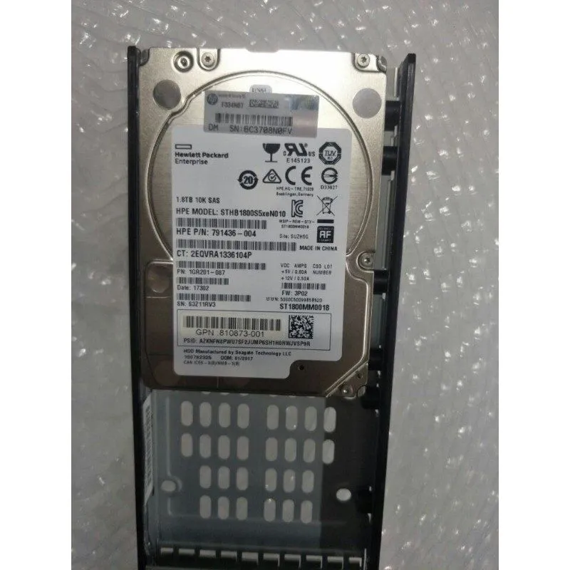 Жёсткий диск HPE 810760-001 1.8TB SAS 10K 12Gb/s K2P94A 3PAR StoreServ 8000 SFF