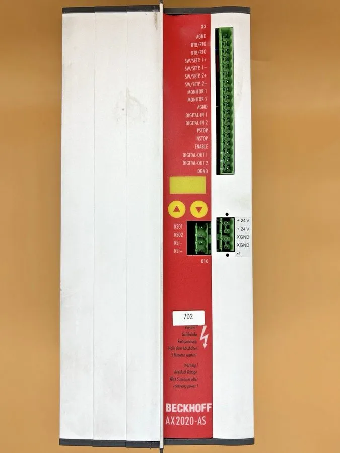BECKHOFF AX2020-AS Digital Compact Servo Drives S62001-520.3x 230-480V 14kVA 20A