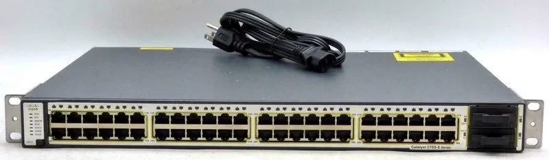Коммутатор Cisco Catalyst 3750-E Series WS-C3750E-48TD-S C3K-PWR-265WAC