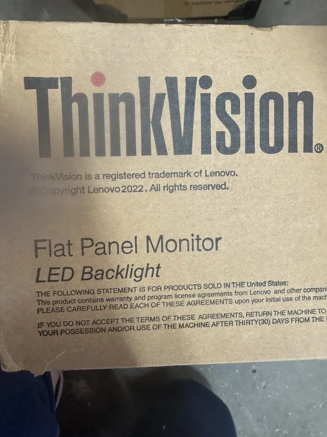 Монитор Lenovo ThinkVision Flat Panel Monitor T24i-30 23.8inch LCD Monitor