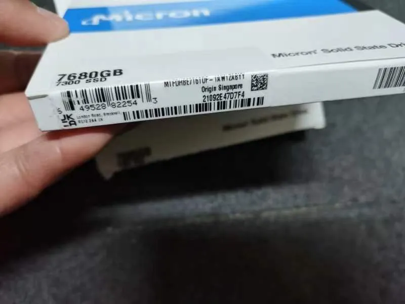 SSD-накопитель Micron 7.68TB NVMe U.2 PCIe Gen 3.0 x4 RI SFF 2.5" SSD 7300 PRO M