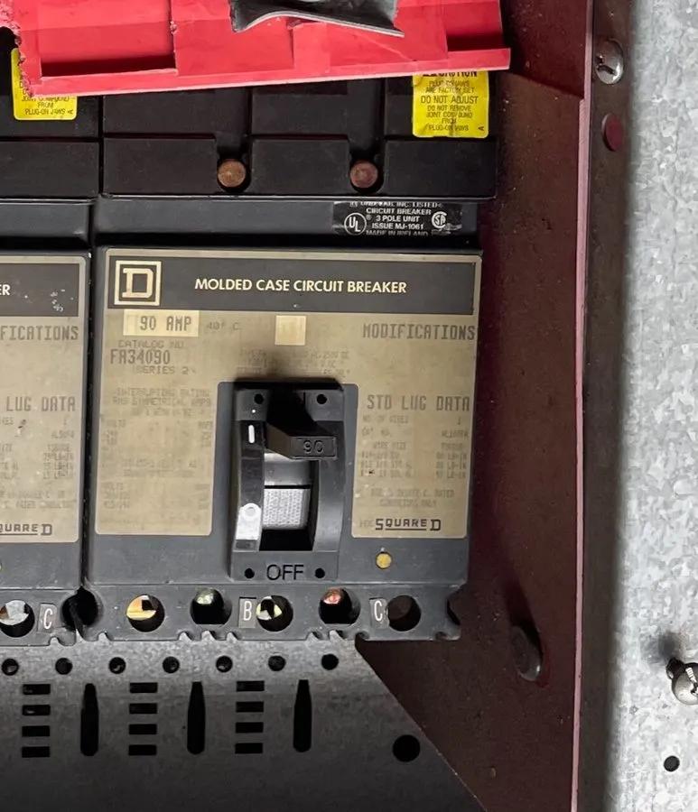 Автоматический выключатель Square D FA34090 I-Line Circuit Breaker 90A 480V 3P F