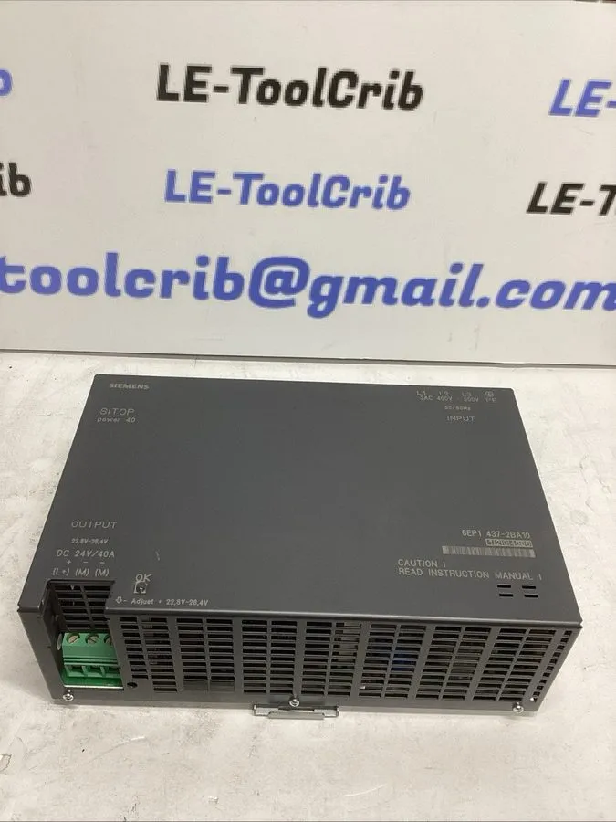 Блок питания 6EP1437-2BA10 Siemens SITOP Power supply output 24VDC/40A — фото лота 2