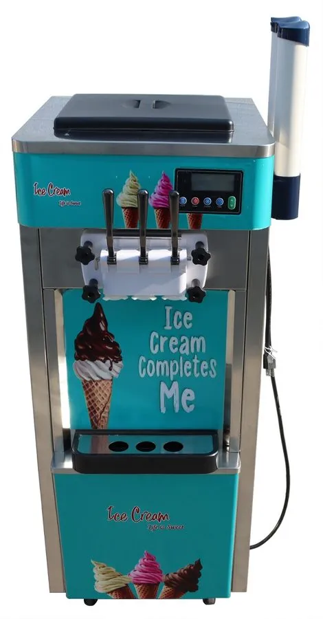 Оборудование для общепита Commercial 3 Flavors Soft Ice Cream Machine Ice Cream 