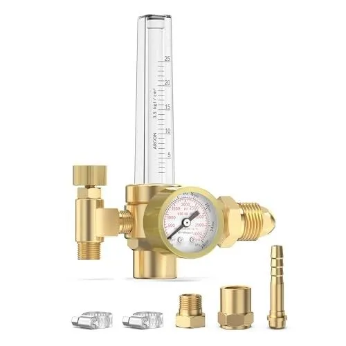 Расходомер Argon/CO2 Mig Tig Flow Meter Gauge Welding Weld, CGA580 Inlet Gas Reg