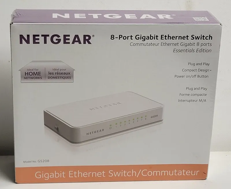 Коммутатор Netgear GS208 Ethernet Switch 8 Ports 2 Layer Supported Desktop