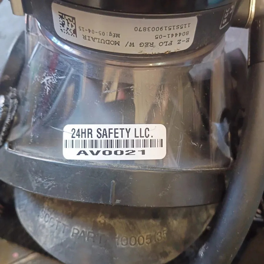 Газоанализатор 3M Scott AV-0021 SCBA Facepiece Mask w/ E-Z Flo Regulator Hose, L — фото лота 2