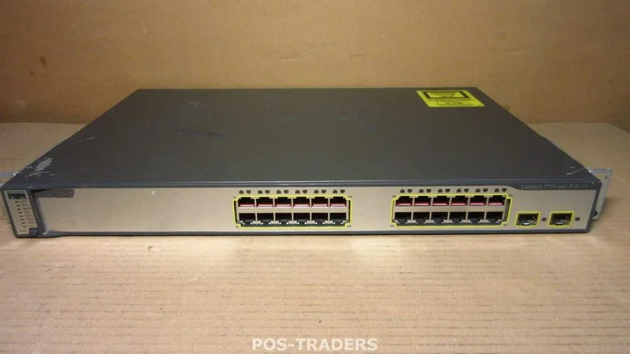 Коммутатор Cisco Catalyst (WS-C3750-24PS-S) POE 24-Ports Rack-Mountable Switch